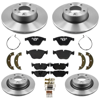 Disc Brake Rotors R90 Pads For BMW 328i 2008-2009 Rear Wheel Drive Coupe Sedan