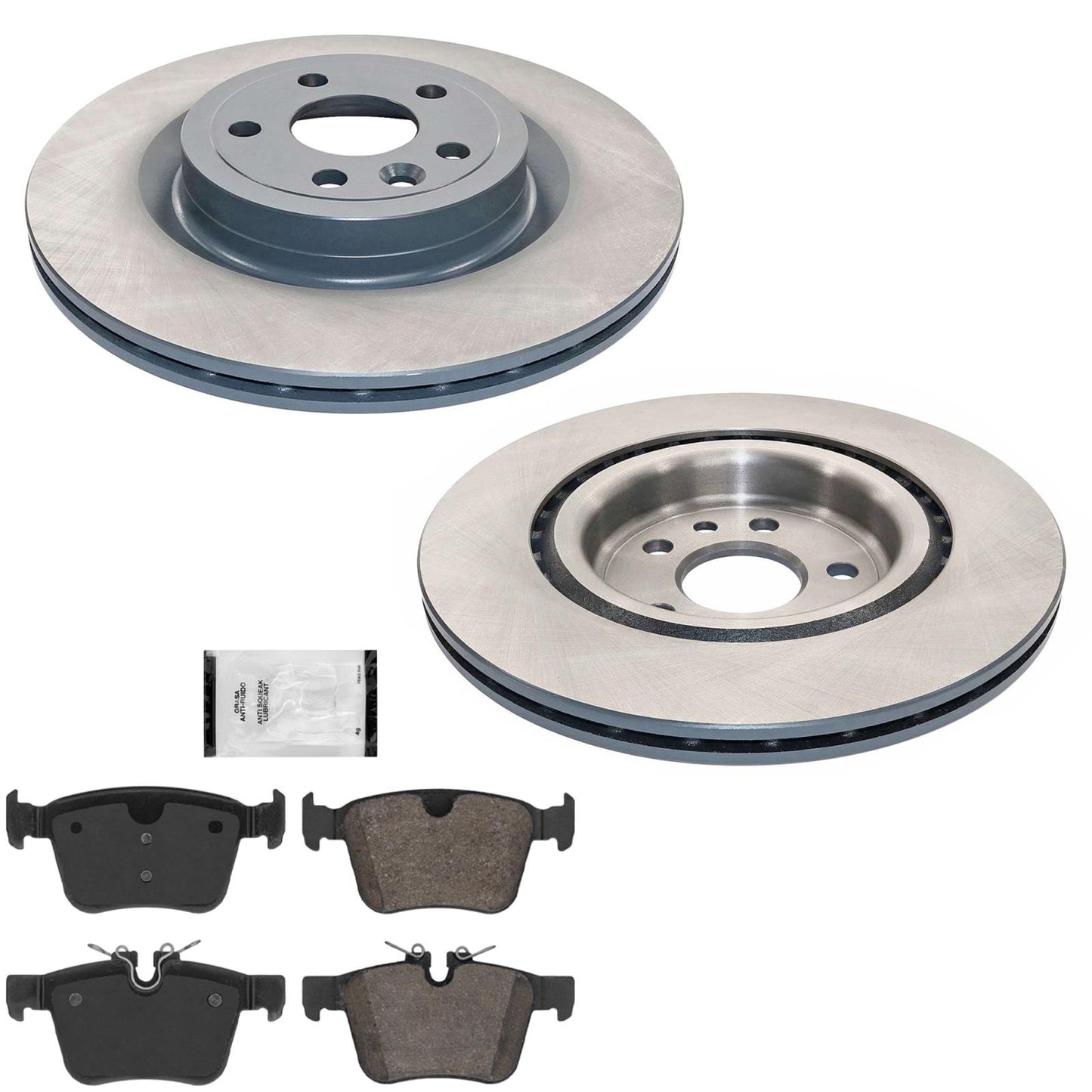 Rear Coated Brake Rotors & EPS Brake Pads For Range Rover Discovery HSE 18-19