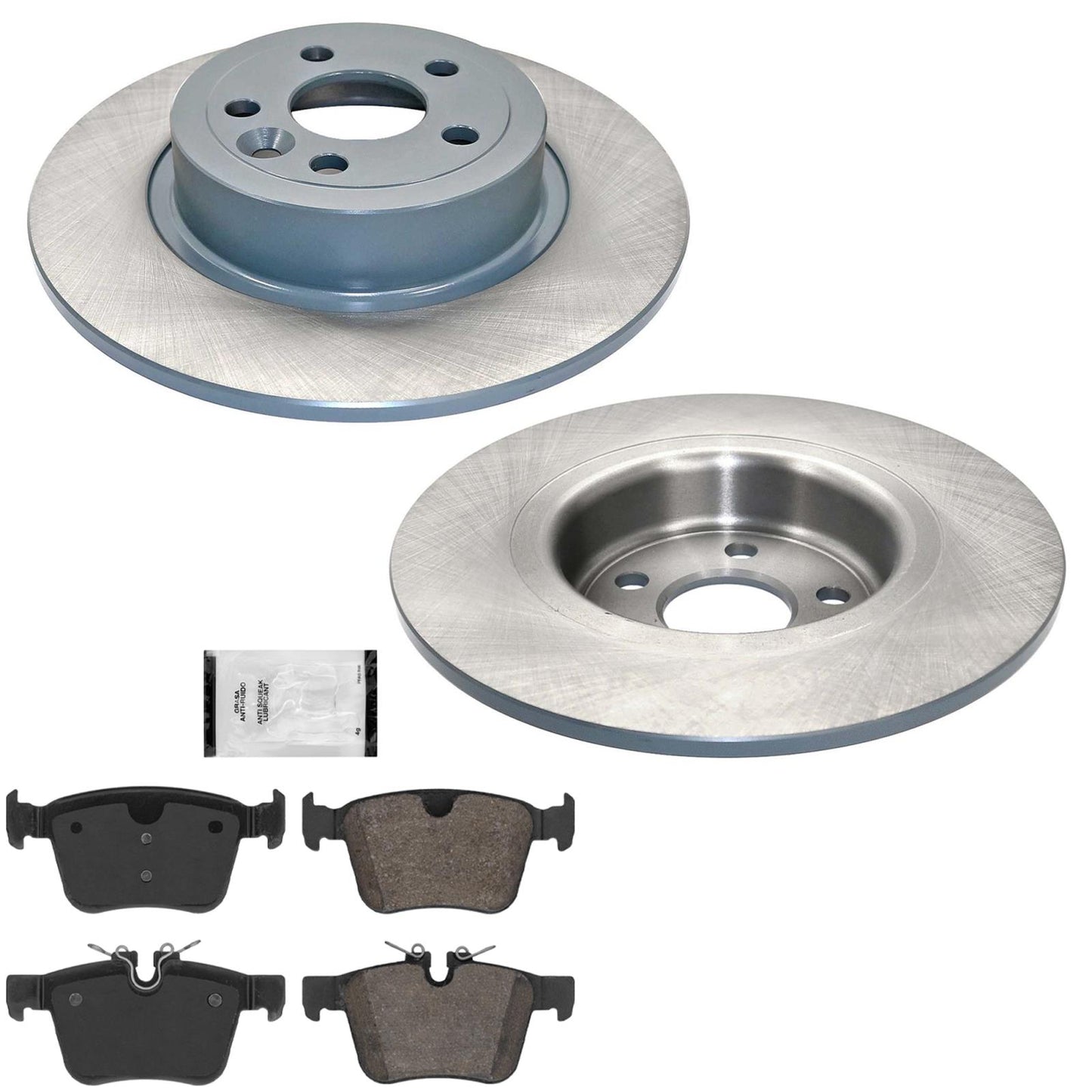 Rear Coated Brake Rotors & EPS Brake Pads For Range Rover Evoque 2016 2018 2019