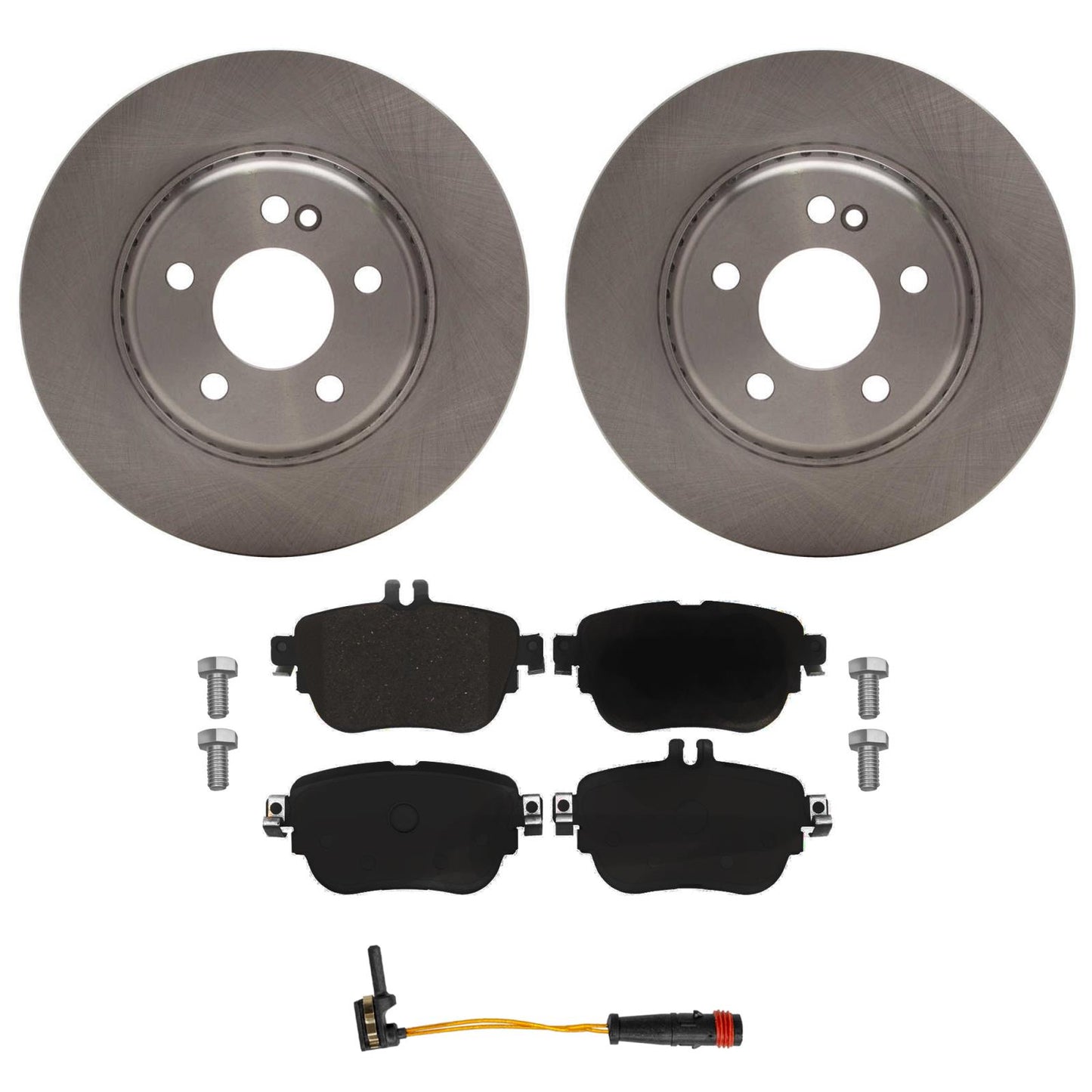 Rear Coated Disc Brake Rotors & Pads for Mercedes Benz E350 2020 2021 2022 2023