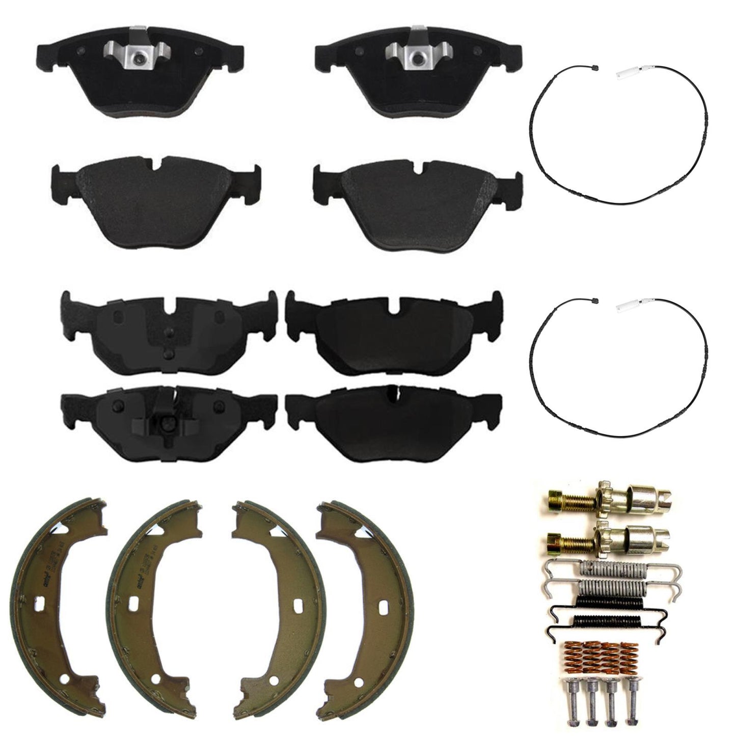 Front Rear Disc Brake Pads For BMW 328i 2010-2011 Rear Wheel Drive Coupe Sedan