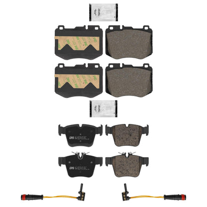 Front and Rear Disc Brake Pads for Mercedes Benz GLC300 2016-2018 W 342MM Rotor