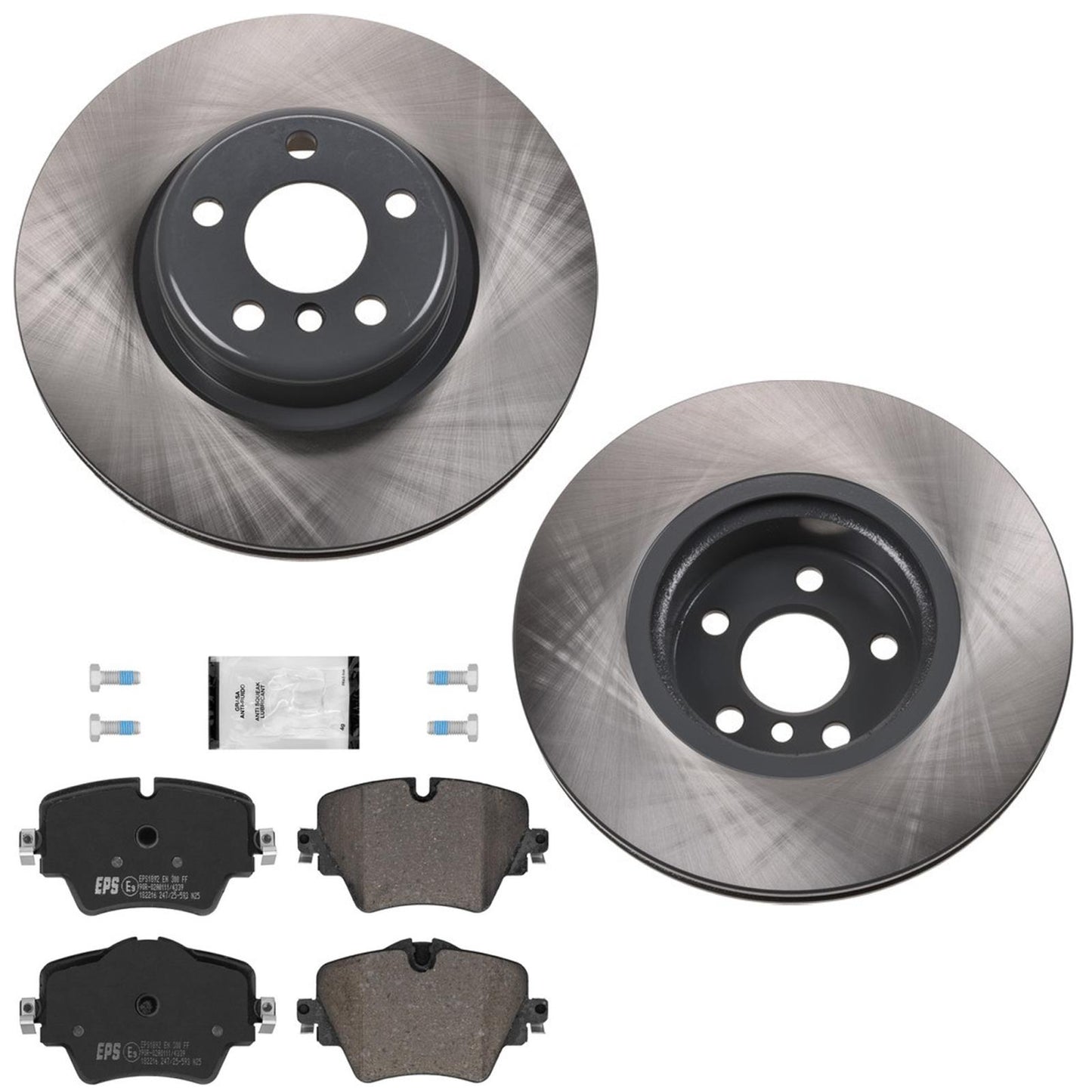Front Coated Disc Brake Rotors & Pads for Toyota GR Supra 2.0L Base 2021-2024
