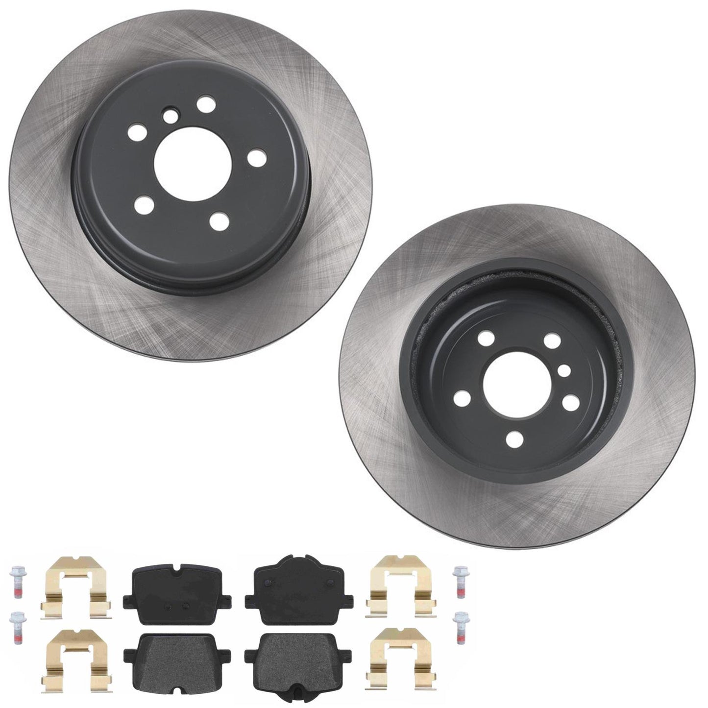 Rear Coated Disc Brake Rotors & Pads for Toyota GR Supra 2.0L Base Model 21-24
