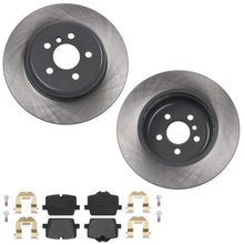 Rear Coated Disc Brake Rotors & Pads for Toyota GR Supra 2.0L Base Model 21-24 - Photo 1