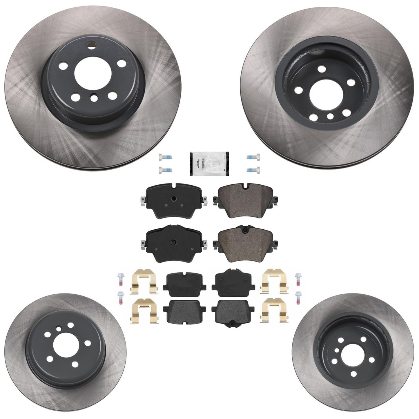 Coated Disc Brake Rotors & Pads for Toyota GR Supra 2.0L Base Model 2021-2024