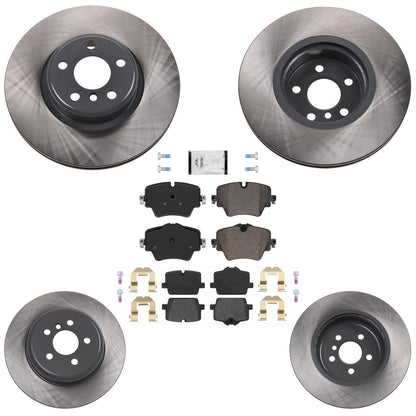 Coated Disc Brake Rotors & Pads for Toyota GR Supra 2.0L Base Model 2021-2024