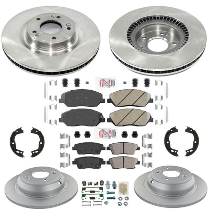 Disc Brake Rotors Brake Pads for Hyundai Genesis 2010 2011 3.8L 4 Door Sedan