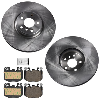 Front Disc Brake Rotors & Euro R90 Pads for BMW 330i 2019 2022 2026 W/ 348MM