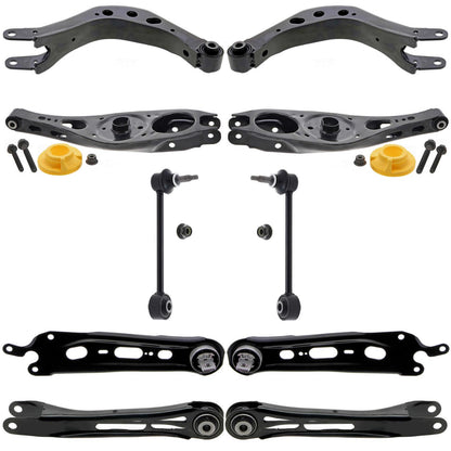 Mevotech Rear Upper & Lower Control Arms W Bushings For Chevrolet Equinox 18-24