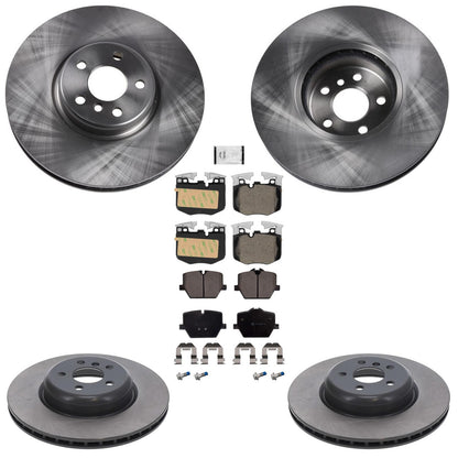 Front Rear Disc Brake Rotors & Euro R90 Pads for Toyota GR Supra 3.0L Eng 20-26