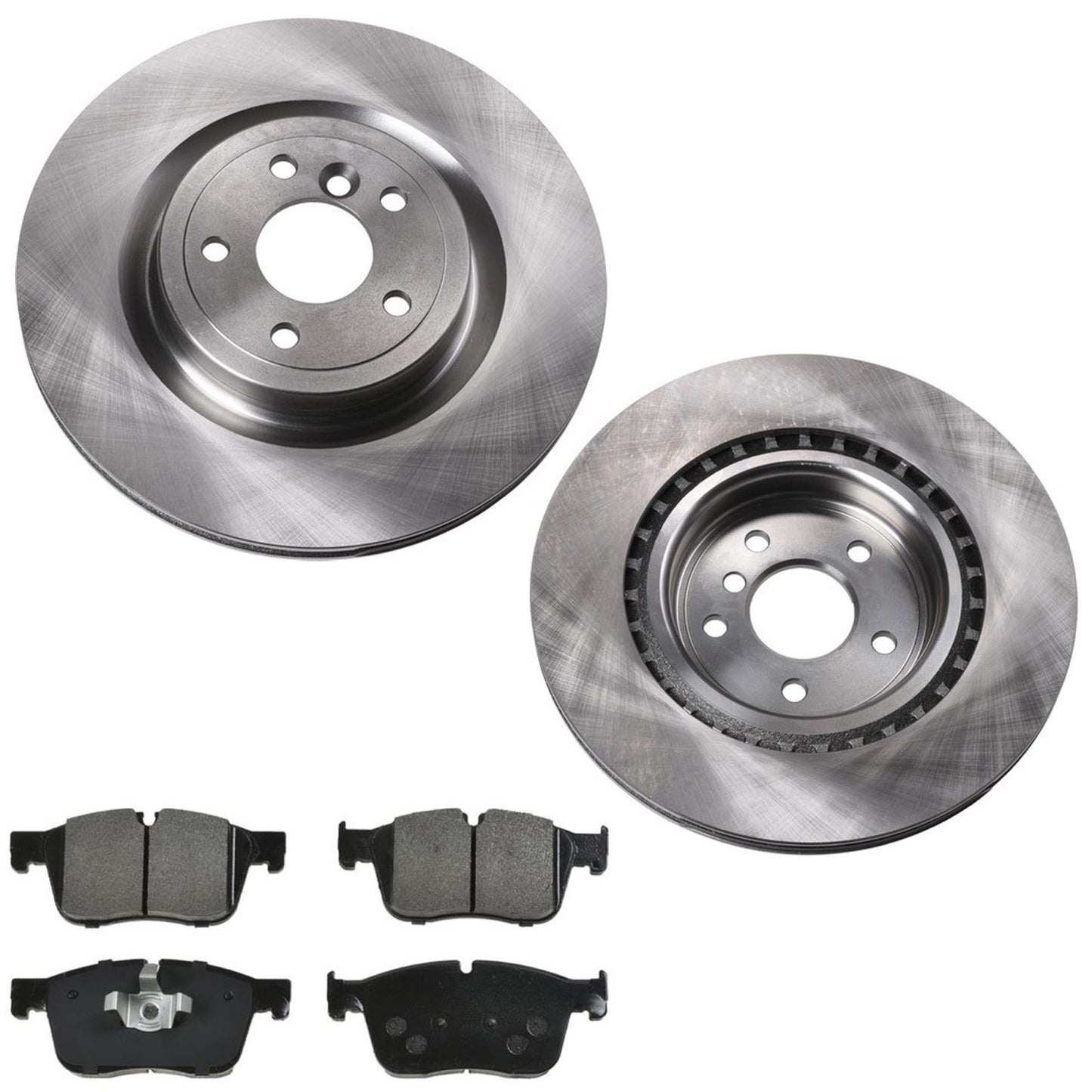 325MM Rear Brake Rotors & EPS Brake Pads For Jaguar XE 2017 2018 2019