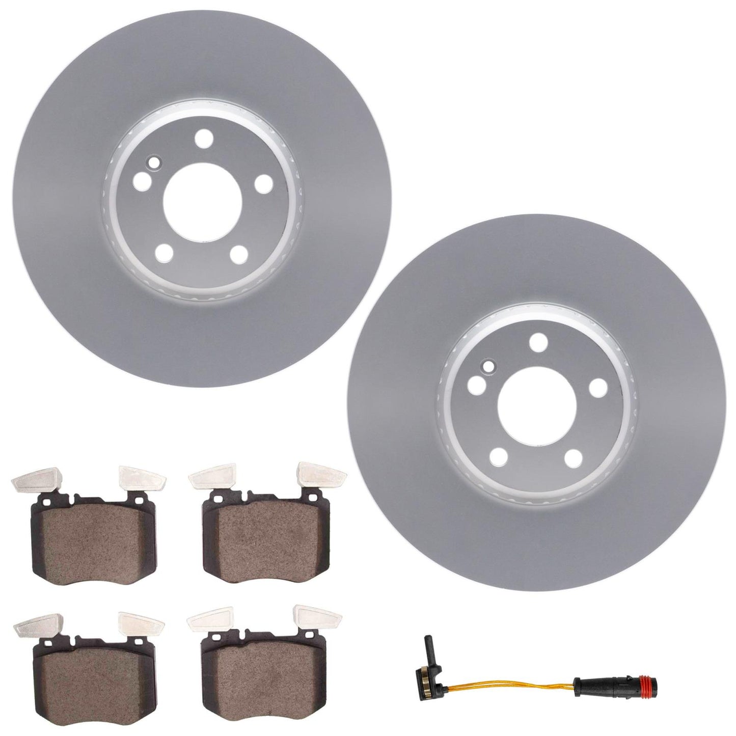 Front Coated Disc Brake Rotors Pads for Mercedes Benz GLC300 19-23 342MM Rotor