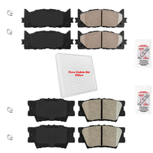 Front and Rear Brake Pads for Toyota Camry 2007 -2017 Fits Lexus ES350 Ceramic +