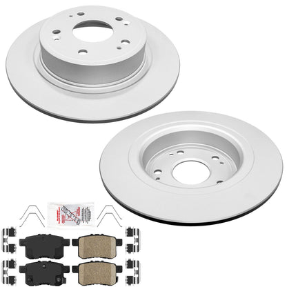 Rear Brake Pad & Rotors for Honda Accord 2008 - 2017 Ceramic Pad Rotor For TSX