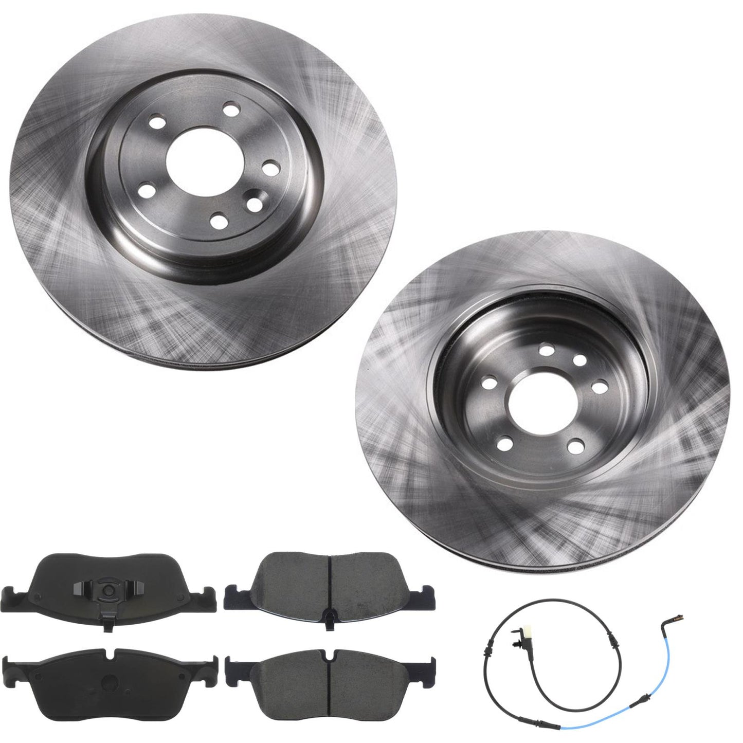 Front 325MM Disc Brake Rotors & Brake Pads for Jaguar XE XF 2.0L 2018 2019 2020