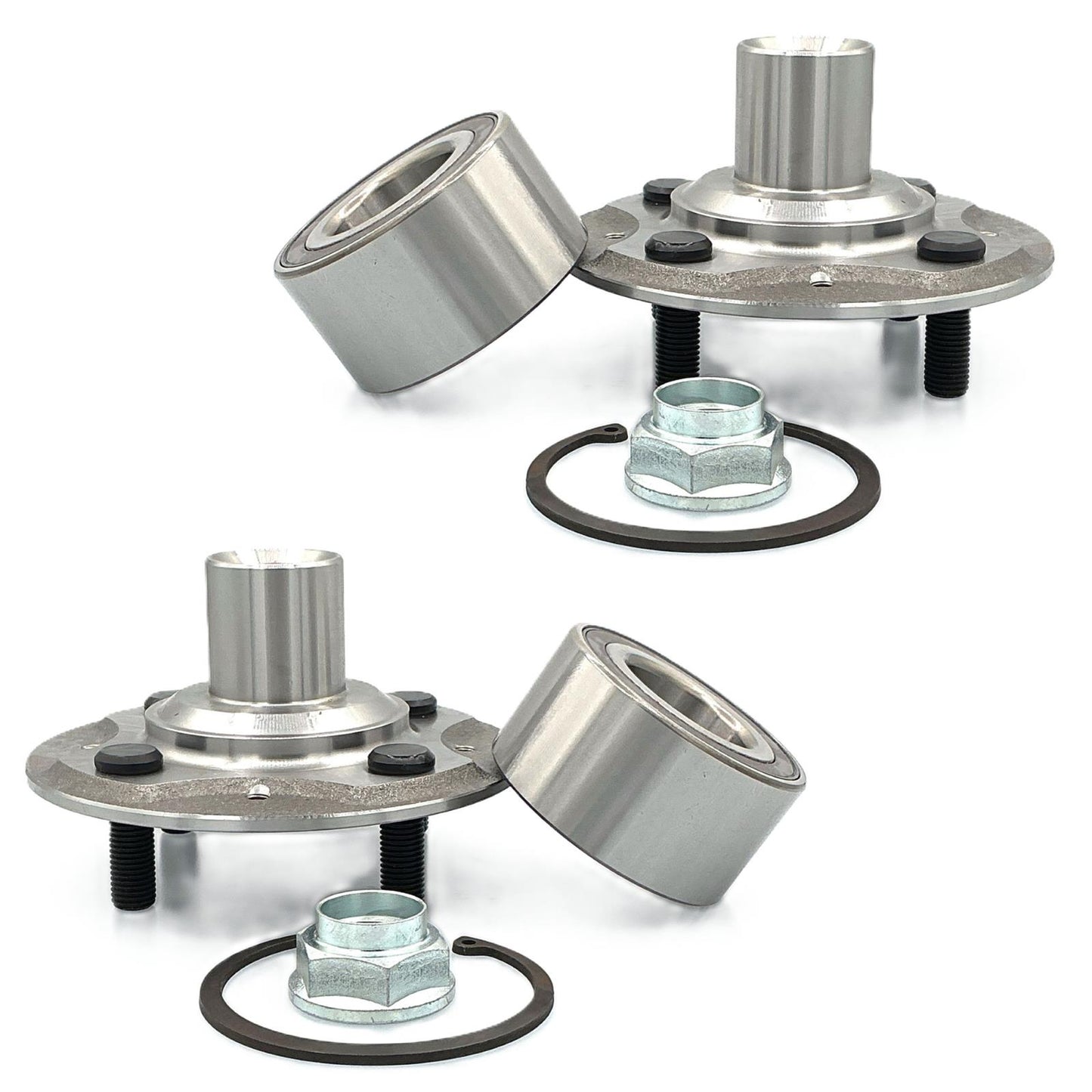 2 Front Hub & Hub Bearing Kit for Honda Fit 2007 2008 Honda Insight 2010-2014