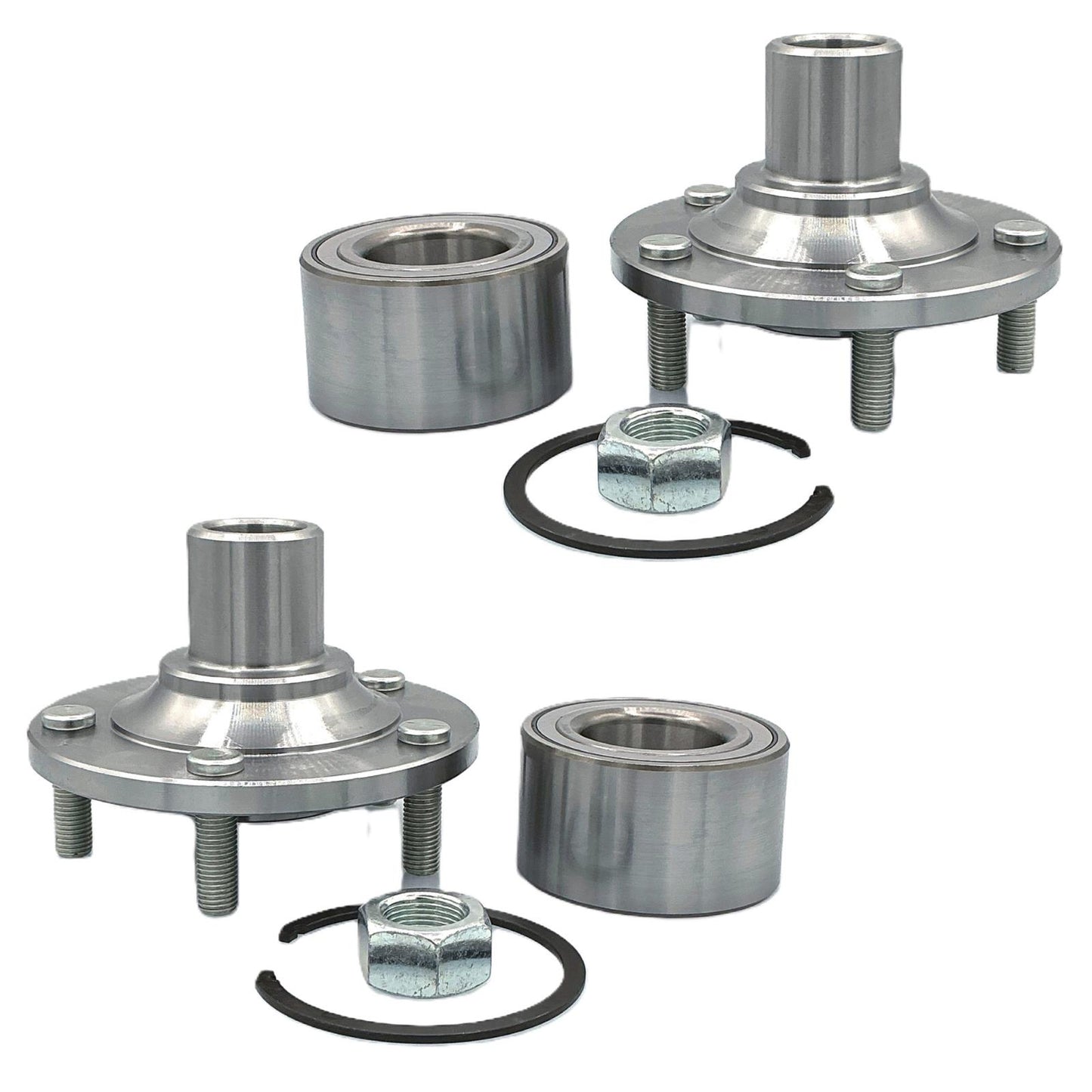 2 Front Hub & Hub Bearing Kit for Mazda MPV Van 2000 2001 2002 2004 2005 2006