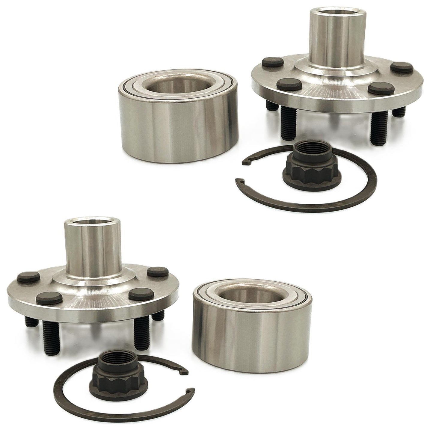Front Wheel Hub & Hub Bearing for Front Wheel Drive Toyota Highlander 2.7L 10-18