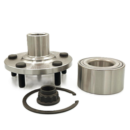 Front Wheel Hub & Wheel Hub Bearing Kit for Civic LX DX 1992-2000 W/O ABS
