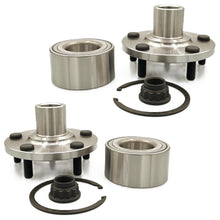 L&R Front Wheel Hub & Wheel Hub Bearing Kit for Civic LX DX 1992-2000 W/O ABS