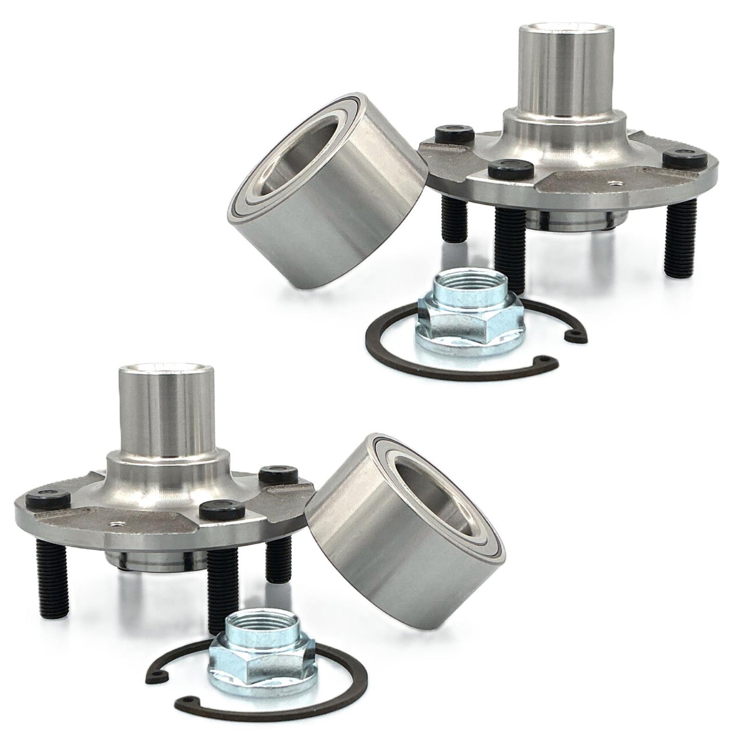 2 Front Hub & Hub Bearing Kit for Hyundai Accent 2012 2013 2014 2015 2016 2017