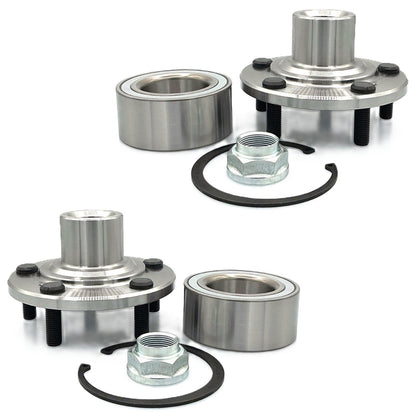 2 Front Hub & Hub Bearing Kit for Honda Accord 2008 2009 2010 2011 2012