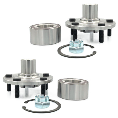 2 Front Hub & Hub Bearing Kit for Mitsubishi Outlander 2007 2010 2015 2016 2020