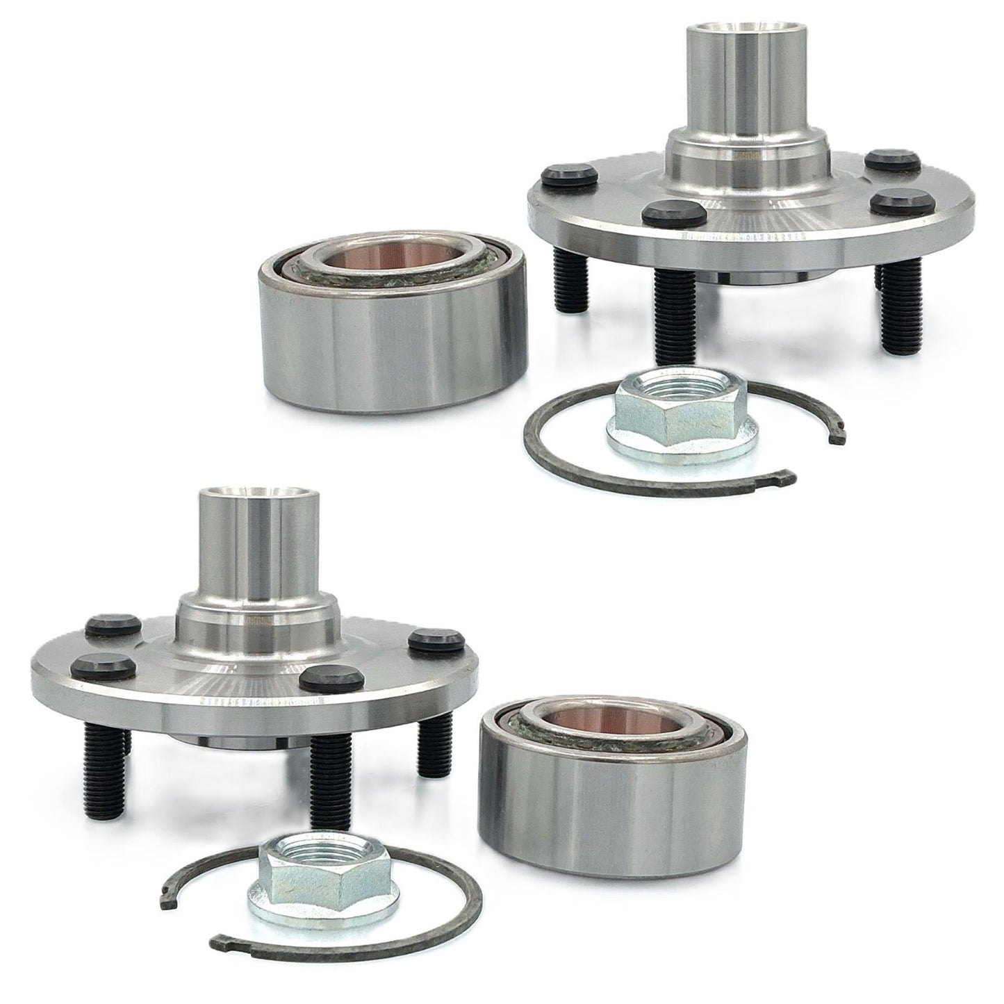2 Front Hub & Hub Bearing Kit for Toyota Rav4 1996 1997 1998 1999 2000