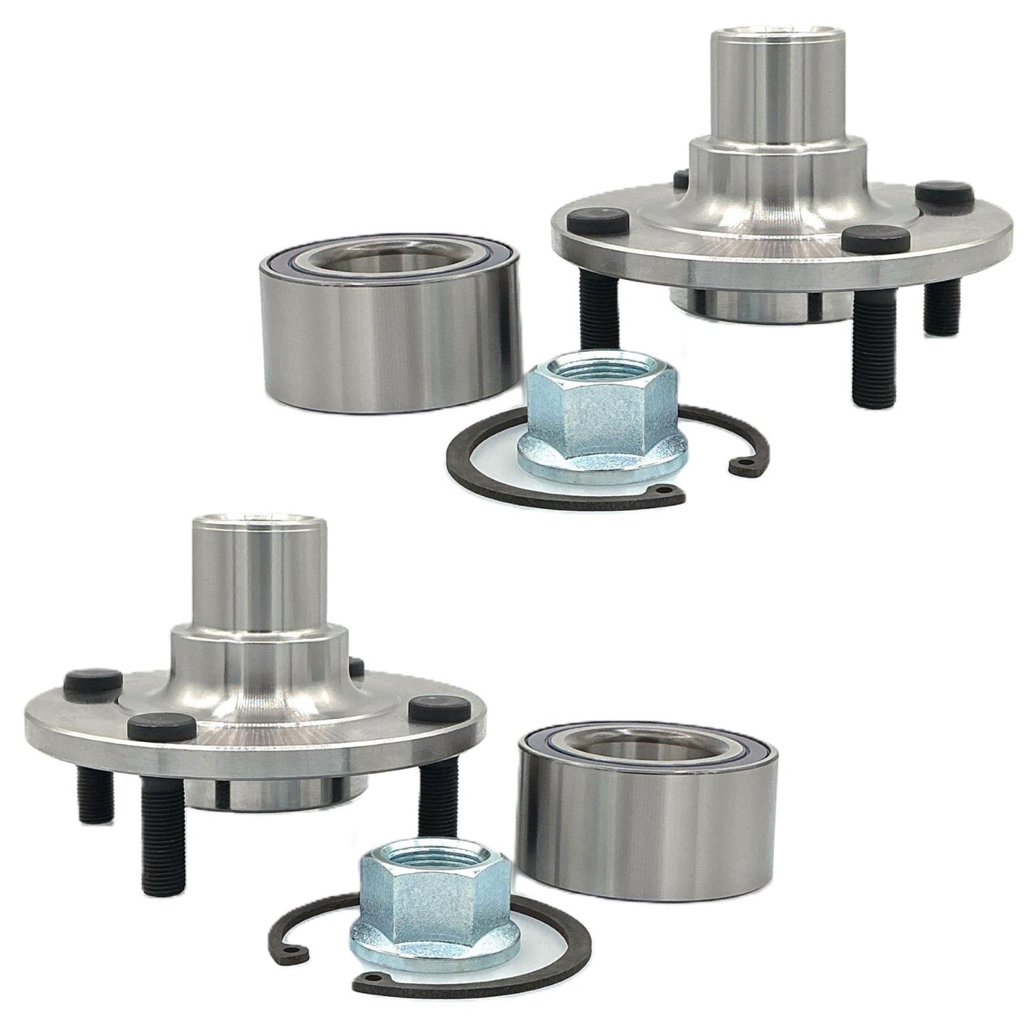 2 Front Hub & Hub Bearing Kit for Nissan Sentra 1.8L 2000 2001 2002 2003 2006