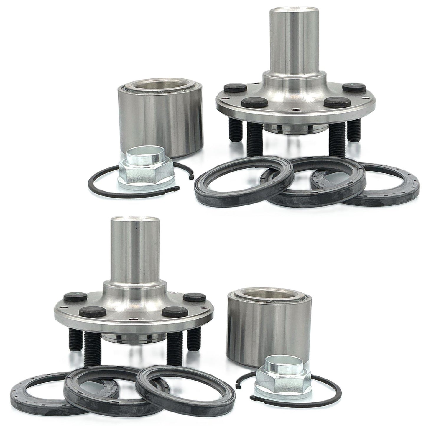 2 L&R Rear Wheel Hub & Wheel Hub Bearing for Subaru Forester 1998 2002 2004 2008