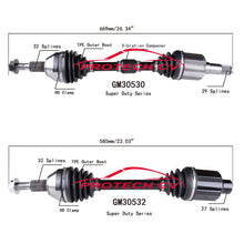 Left and Right CV Drive Axle Shafts for Dodge Grand Caravan 2011 2017 2018 2020