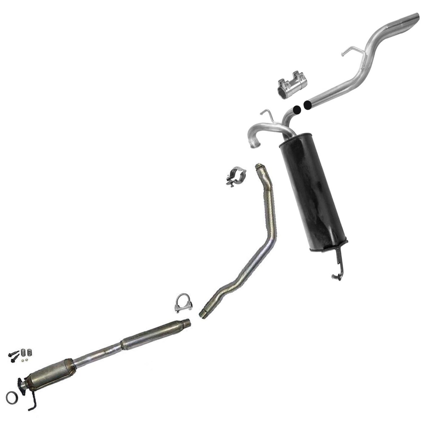 Silenciador de tubo de extensión del convertidor catalítico trasero para Suzuki SX4 4Dr Sedan 08-09