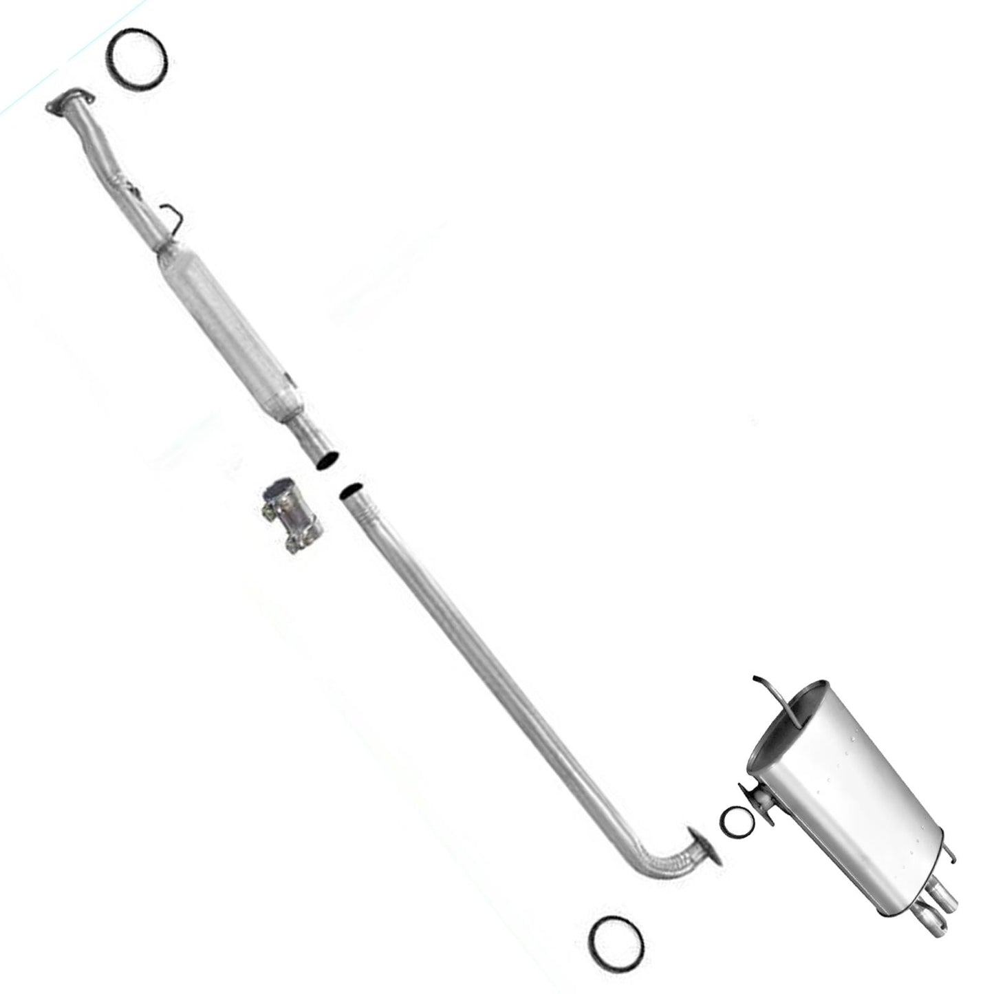 Se adapta al sistema de tubo de escape silenciador de 4 puertas Toyota Camry ES300 1992-1993 3.0L