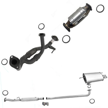 Full Exhaust System Converter Pipe Muffler For 92-93 Camry ES300 3.0L 4 Door