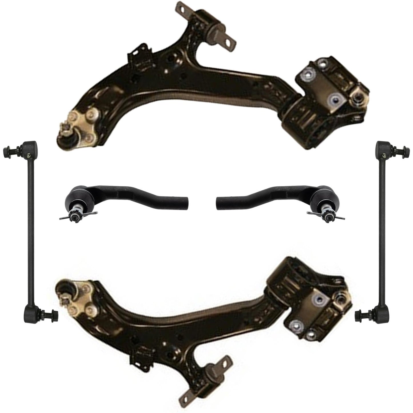 Front Lower Control Arm Ball Joint Tie Rods Links for Honda CR-V CRV 2012-2016