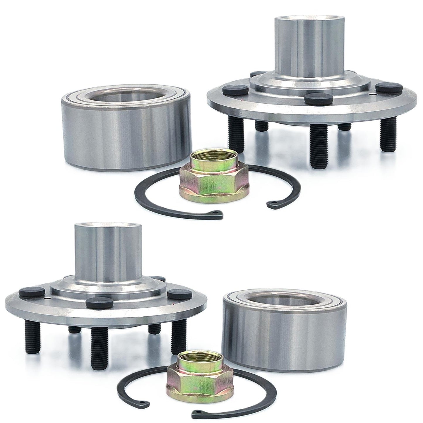 2 L&R Front Wheel Hub & Wheel Hub Bearing for Honda CR-V CRV 2007 2009 2010 2011