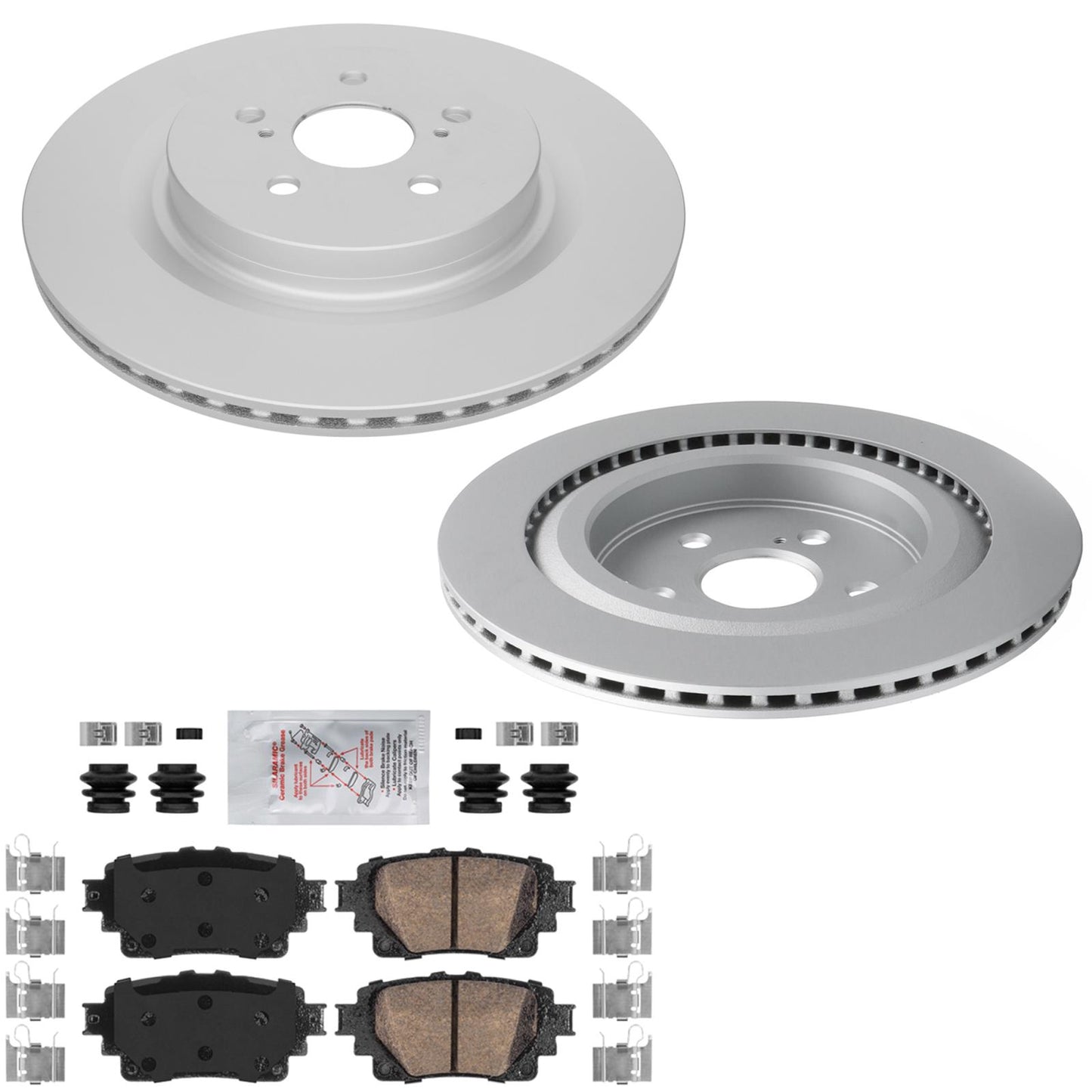 Rear Disc Brake Rotors Ceramic Pads for Toyota Highlander 2020 2024 2025 2026