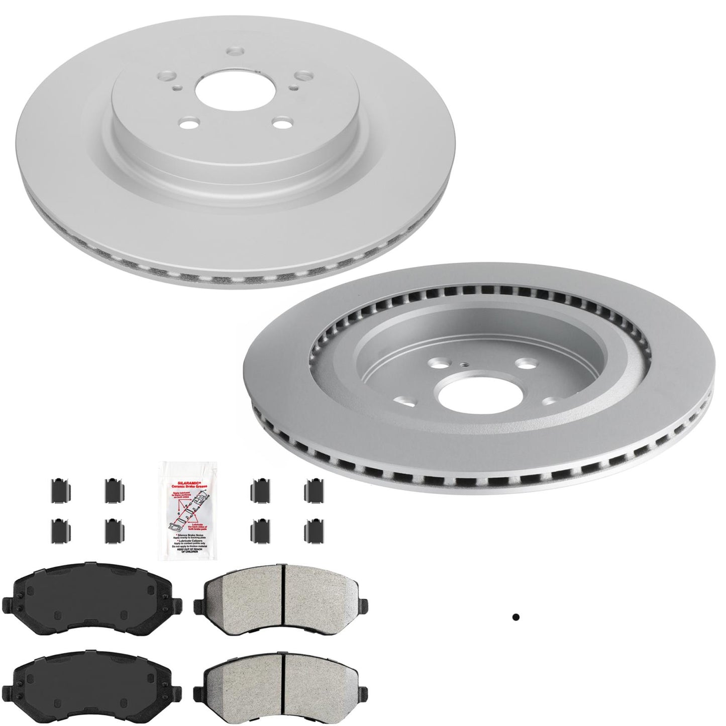 Front Coated Disc Brake Rotors Brake Pads for Jeep Liberty 2002 2003 2005 2007