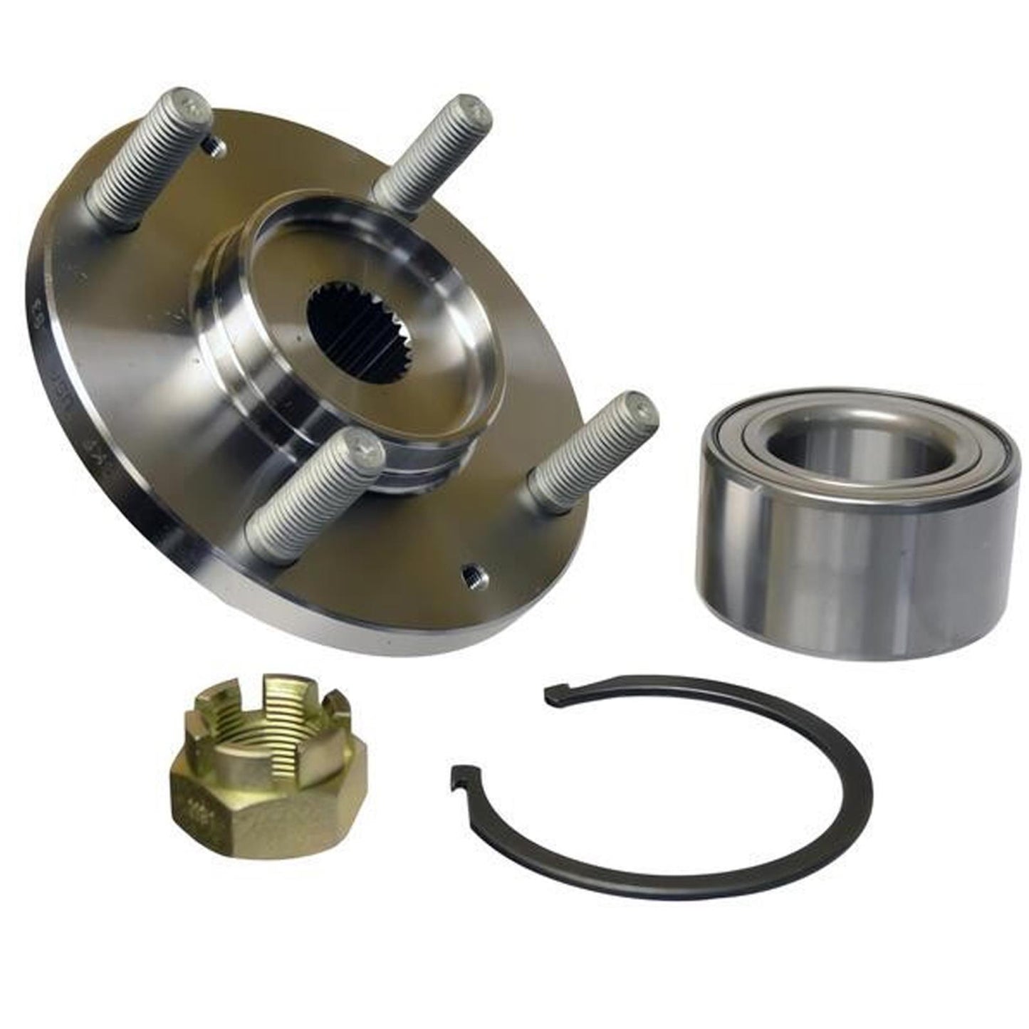 Front Wheel Hub & Wheel Hub Bearing for Hyundai Elantra 2.0L Without ABS 99-20