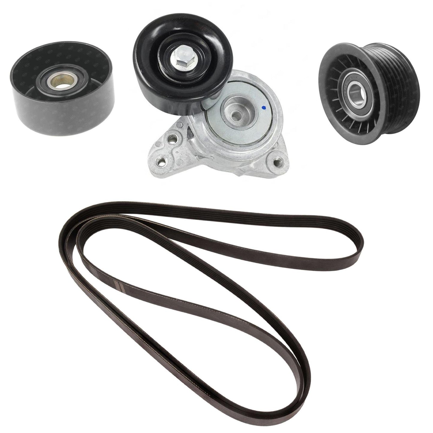 Serpentine Belt, Belt Tensioner & Belt Idler For Honda Civic Si 2.4L 2012-2015