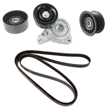 Serpentine Belt, Belt Tensioner & Belt Idler For Honda Civic Si 2.4L 2012-2015