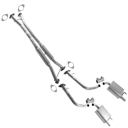 Dual Exhaust System Mufflers for Hyundai Genesis Rear Wheel Drv 4Dr 3.8L 09-14