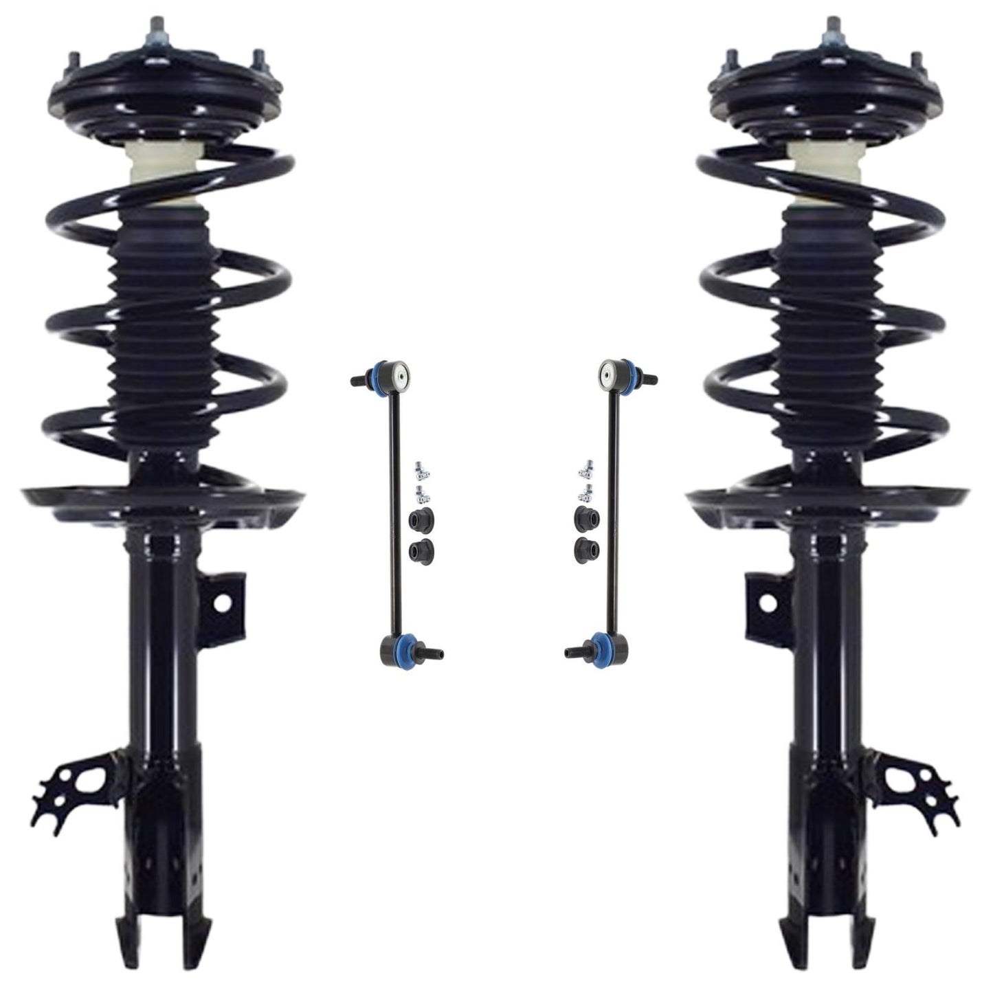Front Complete Struts W/ Coil Springs & Links For Toyota Sienna 2021 2023 2025