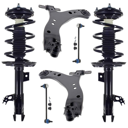 Front Complete Struts Lower Control Arms & Links For Toyota Sienna 2021-2025