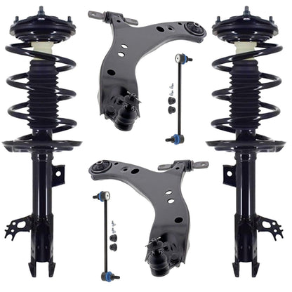 Front Complete Struts Lower Control Arms & Links For Toyota Sienna XSE 21-25