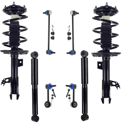 Front Struts Rear Shocks & Sway Bar Links For Toyota Sienna 2021 2023 2024 2025