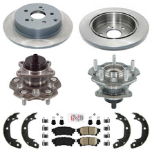 REAR Hub & Wheel Bearing Disc Brake Rotors for Toyota Prius V Model 2012-2018
