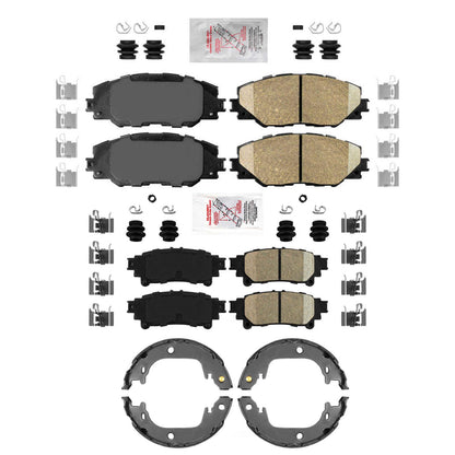 Front Rear Disc Brake Pads Parking Shoes for Toyota Mirai 2016 2017 2019 2020