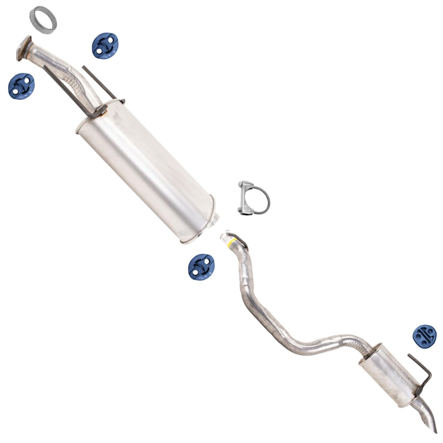 Muffler Tail Pipe Resonator Exhaust Sys for Toyota Highlander 3.5L 20-22 L, LE